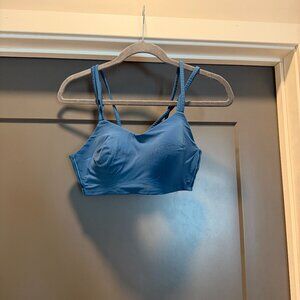 Dark Blue Like a Cloud Sports bra